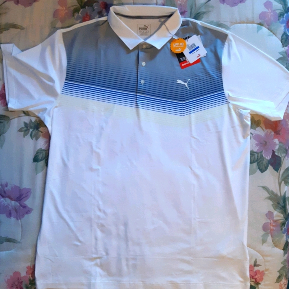 Men's Puma Road Map Golf Shirt